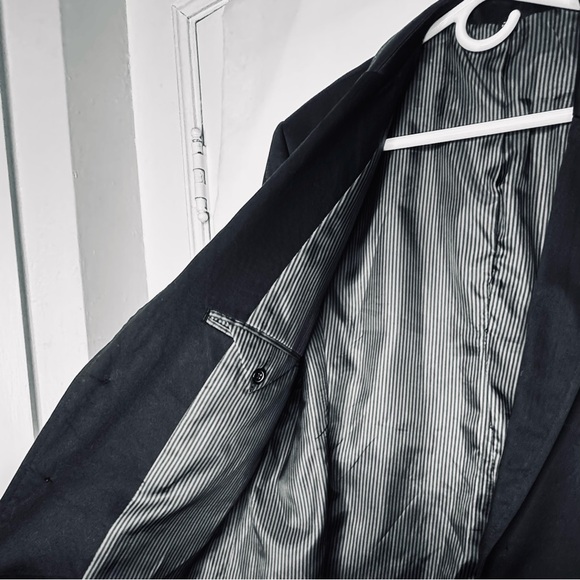 Mossimo Black Slim Fit Blazer Suit Jacket - Picture 7 of 9